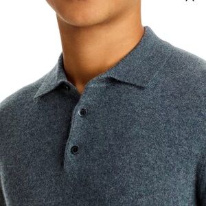 Cashmere Three Button Polo Sweater